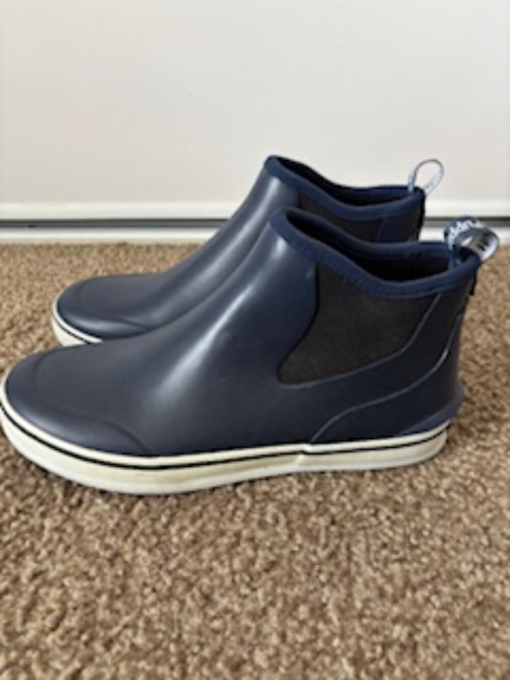 Hush Puppies Navy Boots Rainboots/outdoor boots Size 9 Lightly Used Waterproof - Picture 4 of 4